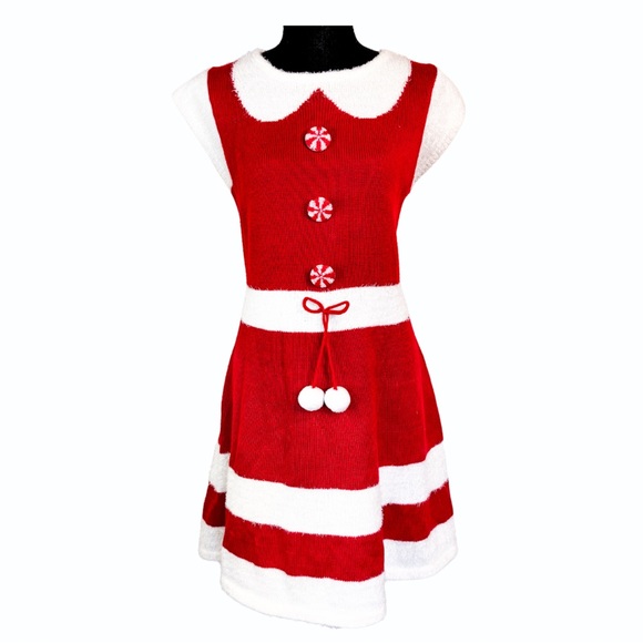 Holiday Traditions Dresses & Skirts - Holiday Traditions Christmas Sweater Santa Elf Dress Size M